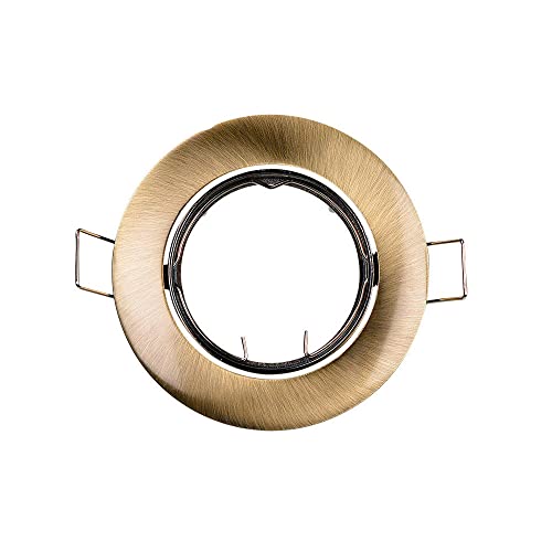 Zarivy Oszillierender Halogenring aus Metall in edlem Altgold - Ideal für einen raffinierten Touch in jedem Raum - Ø 8,4 cm - perfekt zum stilvollen Beleuchten Zarivy Oszillierender Halogenring aus Metall in edlem Altgold - Ideal für einen raffinierten Touch in jedem Raum - Ø 8,4 cm - perfekt zum stilvollen Beleuchten von Zarivy