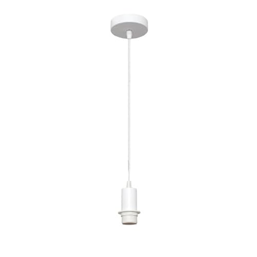 Zarivy Pendelleuchte mit E27-Sockel. Elegantes Design in Weiß, Maße 10 x 10 cm, ideal zum Beleuchten und Dekorieren von Räumen mit modernem Stil. von Zarivy