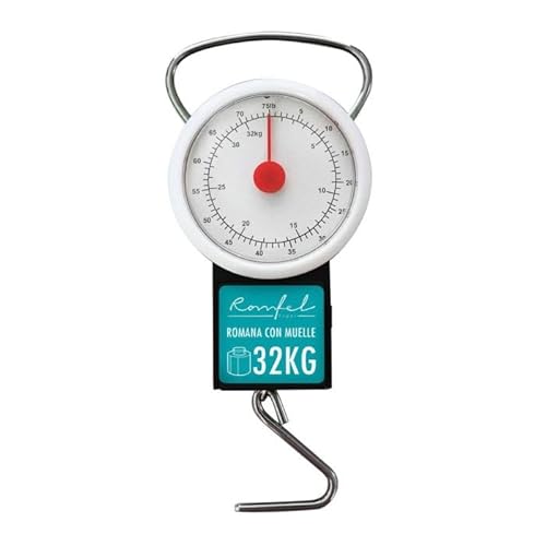 Zarivy Römische Feder 32 kg mit Uhr und Flexometer zur Messung von Gewicht und Länge bei Heimwerker- und Bauprojekten. von Zarivy