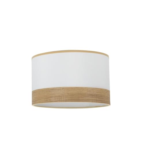 Zarivy Stehleuchte für Wohnzimmer, E27, Weiß und helles Holz, Maße: 40 x 40 x 20 cm, ideal zur Beleuchtung moderner Räume und zur Dekoration von Umgebungen. von Zarivy