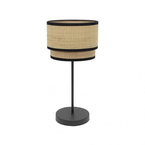 Zarivy Stehtisch Roque 1xe27 in elegantem Natur-/Schwarz-Finish, Maße 60 x 30 x 30 cm. Ideal, um Ihren Raum mit modernem Stil und Funktionalität zu beleuchten. Perfekt für jedes Ambiente. von Zarivy