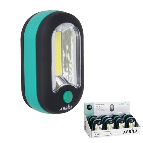 Zarivy Tragbare COB-LED-Taschenlampe mit Haken und Magnet, 200 lm, Maße: 9,5 x 6 x 3,5 cm, Stromversorgung über 3 AAA-Batterien, ideal für Camping und Notfälle. von Zarivy