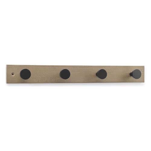 Zarivy Wandhaken aus Holz mit 4 Knäufen, Design in antiker Eiche, ideal für die Organisation von Mänteln, Taschen und Accessoires zu Hause. Zarivy Wandhaken aus Holz mit 4 Knäufen, Design in antiker Eiche, ideal für die Organisation von Mänteln, Taschen und Accessoires zu Hause. von Zarivy