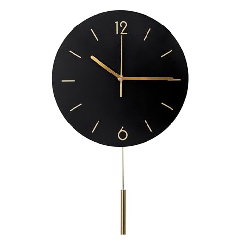 Zarivy Wanduhr, 30 cm, modernes Design in Schwarz, ideal für Dekoration und Zeitsynchronisation in jedem Raum. von Zarivy