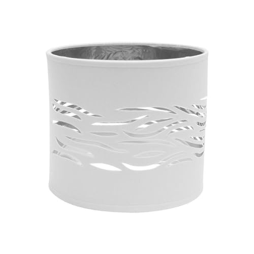 Zarivy Weißer und silberner Tischschirm mit Sockel von 17 x 17 x 15 cm, ideal zum Dekorieren und Beleuchten von Tischen und Schreibtischen. von Zarivy