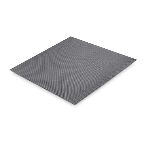 rutschfeste Matte, Länge 2000 x 48 cm, aus Kunststoff in Anthrazit, ideal zum Verhindern von Verrutschen in Schubladen. von Zarivy