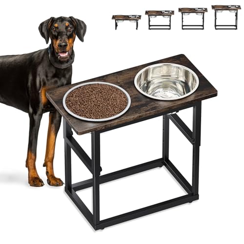 Zarler Erhöhte Hundennäpfe für Große Hunde, 5 einstellbare Höhen von 8.2'' - 17.3'', 2 Edelstahlnäpfe, 8.2'',11.8'',13.7'',15.7'',17.3'' Futterstation Hund für Großrassenhunde Zarler Erhöhte Hundennäpfe für Große Hunde, 5 einstellbare Höhen von 8.2'' - 17.3'', 2 Edelstahlnäpfe, 8.2'',11.8'',13.7'',15.7'',17.3'' Futterstation Hund für Großrassenhunde von Zarler