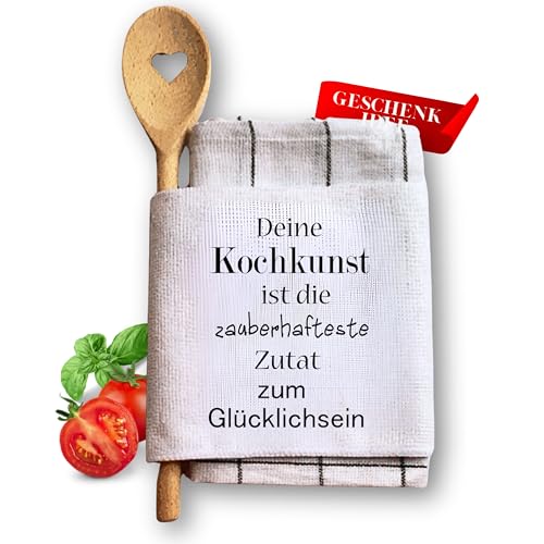Geschenk für Männer Papa originell - Geschenkidee Frauen Oma Mama - lustiges Dankeschön Hobbyköche Geburtstag - Kleinigkeit zum Einzug - Küchenutensilien Set - NEU (Küchen-Set Zauberhaft) von Zarto