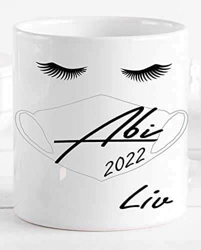 Zarto Abitur Geschenk für Mädchen 2024 - Geschenk-Idee bestandenes Abi - personalisierbarer Kaffee-Becher mit Namen von Zarto