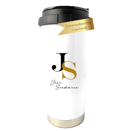 Zarto Coffee to go Becher personalisiert mit Name - Kaffeebecher Thermobecher - Kaffee Tee to go Becher (Jana) von Zarto