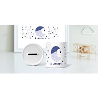 Baby Geschenk Personalisiert/Spardose Junge Geldgeschenk Verpackung Geburt Taufe Taufgeschenk Patenkind von ZartoBaby