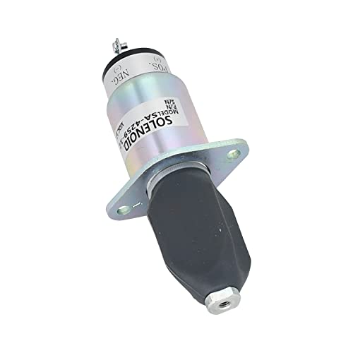 Zarxparts 175112A6U1B1S5 1751-12A6U1B1S5 Kraftstoffabsperr-Magnetventil, 12 V, kompatibel mit Kubota-Motor, 3A-Kit Serie 70, 82 mm von Zarxparts