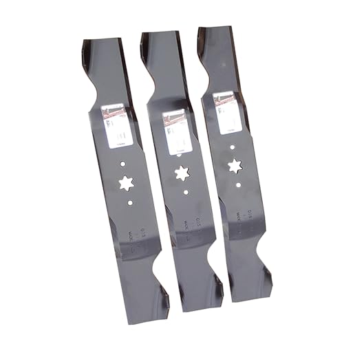Zarxparts Rasenmäherklingen 742-0677 942-0677, kompatibel mit Cub Cadet SLT1554 GT1554 VT RZT54 LGT1054 GT1054 GTX1054 SLTX1054 LGTX1054 RZT-S54 RZZZZ, 3 Stück T-L54 KH RZT-L54 KW GTX2654 GT54 von Zarxparts