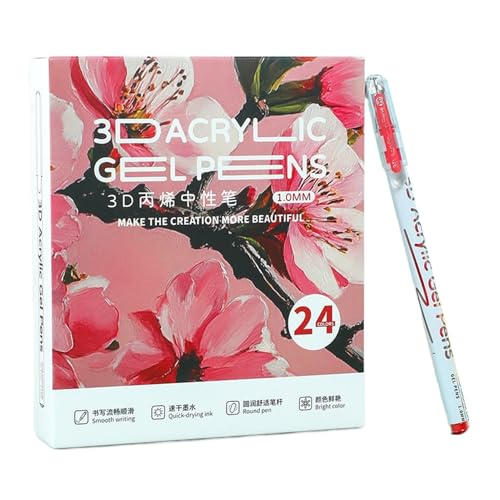 Zasdvn 3D Acrylic Malstifte Gel | Akrylic Malstifte Zum Ausmalen,Bastel Zeichen Malstifte für Stein Holz Stoff Papier Kreativprojekte von Zasdvn