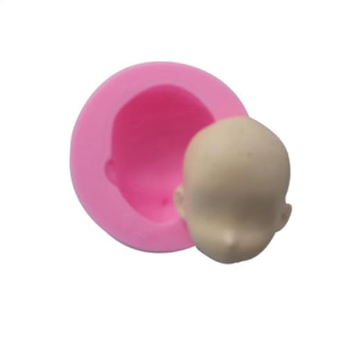 Zasdvn Gesichtsform - Baby Gesicht Tonform Puppengesichter Silikonform,Kleine Zucker-Bastelform, Ton, Seife, Harz, Schokoladenform für Heimwerker von Zasdvn