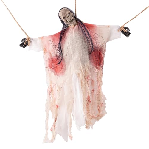 Zasdvn Halloween Geisteration,Geräuschaktiviertes Fliegendes Geisterskelett | Streich Fotozubehör Für Haus Fenster Eingangsbereich Schule Wand Garten Party Zasdvn Halloween Geisteration,Geräuschaktiviertes Fliegendes Geisterskelett | Streich Fotozubehör Für Haus Fenster Eingangsbereich Schule Wand Garten Party von Zasdvn