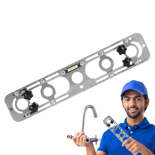 Zasdvn Heiß- Und Kaltwasserrohr Ausrichter | Wasserrohr Wasserhahn Nivellierer - Reparatur Edelstahl Zubehör Verstellbare Halterung Für Küche Badezimmer Garage von Zasdvn