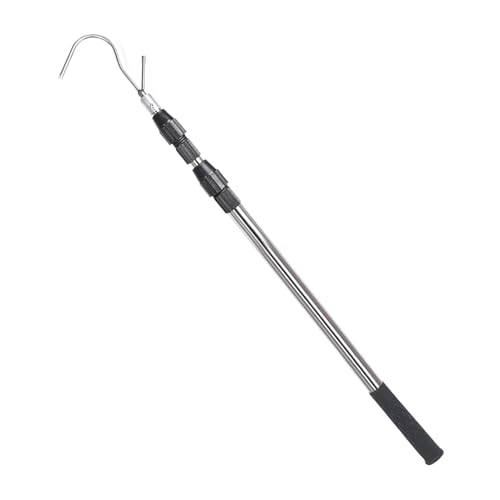 Zasdvn Multifunktionale Teleskop-Zugstange, Dachboden-Leiterstange mit Haken, 150 cm, Teleskop-Greifer, Edelstahl, Fensterstangenöffner, robuste Hochleiste, LKW-Planenhaken Zasdvn Multifunktionale Teleskop-Zugstange, Dachboden-Leiterstange mit Haken, 150 cm, Teleskop-Greifer, Edelstahl, Fensterstangenöffner, robuste Hochleiste, LKW-Planenhaken von Zasdvn