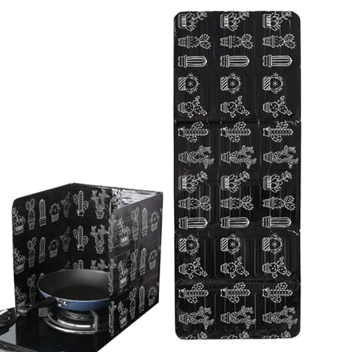 Zasdvn Ölspritzer-Schutzbrett, Ölspritzschutz - Faltbarer Spritzschutz für Bratherd | Anti-Spritzer-Schutz, Ölspritzer-Siebbrett, Aluminiumfolie, Ölblock, Ölbarriere, ölbeständiges von Zasdvn