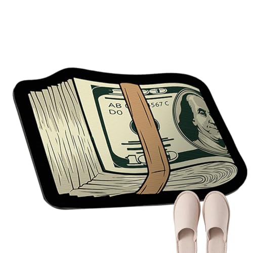 Zasdvn Teppich für Schlafzimmer | 100-Dollar-Schein-Geldteppich,Fußmatten, rutschfest, bequemer Teppich, Geldteppich, Kristall-Samt-Küchenteppiche, Schlafzimmer-Wohnzimmer- Zasdvn Teppich für Schlafzimmer | 100-Dollar-Schein-Geldteppich,Fußmatten, rutschfest, bequemer Teppich, Geldteppich, Kristall-Samt-Küchenteppiche, Schlafzimmer-Wohnzimmer- von Zasdvn