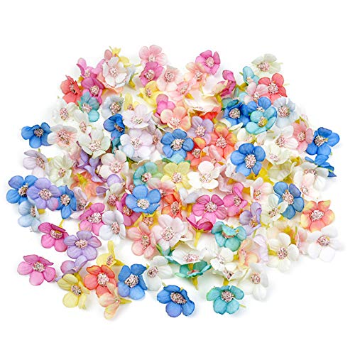 Zasiene Künstliche Blumenköpfe 100 Stück Multicolor Blüten Gänseblümchen Kunstblumen Unechte Blumen für Handwerk Home Deko Hochzeit Party Blumen Deko von Zasiene