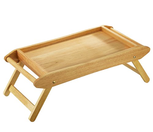 Zassenhaus 50554 Bett- / Serviertisch, 69 x 35 cm, Gummibaumholz hell von Zassenhaus