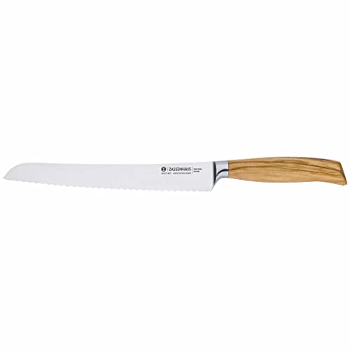 Zassenhaus Brotmesser 22 cm Edition Olive Zackenmesser Holzgriff Solingen von Zassenhaus