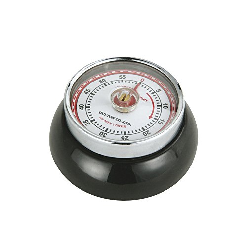 Zassenhaus Küchentimer SPEED , Schwarz , Ø 7 cm x 3 cm , Analoge Zeitanzeige mit Alarm-Funktion , Die Countdown-Uhr unterstützt bei der Zeitplanung beim Kochen oder Backen von Zassenhaus