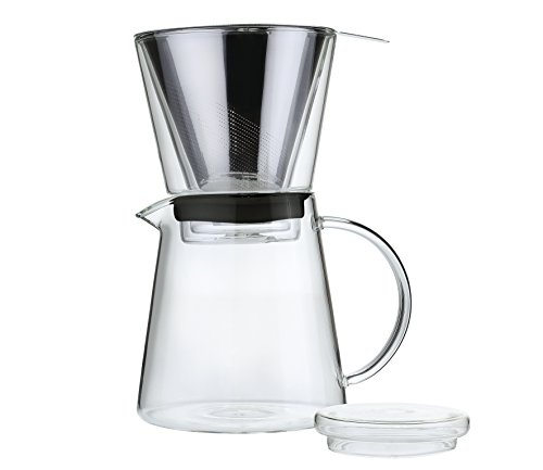 Zassenhaus M045000 Kaffeezubereiter Coffee Drip 6 Tassen, Glas, Transparent, 16.5 x 16 x 27.5 cm von Zassenhaus