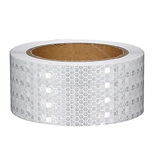 Zasvec Reflektierendes Klebeband 1 Stück Reflektorband Selbstklebend Reflektierendes Warnband Reflektierendes Sicherheit Warnklebeband weiße 5cm x 10m für Straßentransport Anlagen Zasvec Reflektierendes Klebeband 1 Stück Reflektorband Selbstklebend Reflektierendes Warnband Reflektierendes Sicherheit Warnklebeband weiße 5cm x 10m für Straßentransport Anlagen von Zasvec