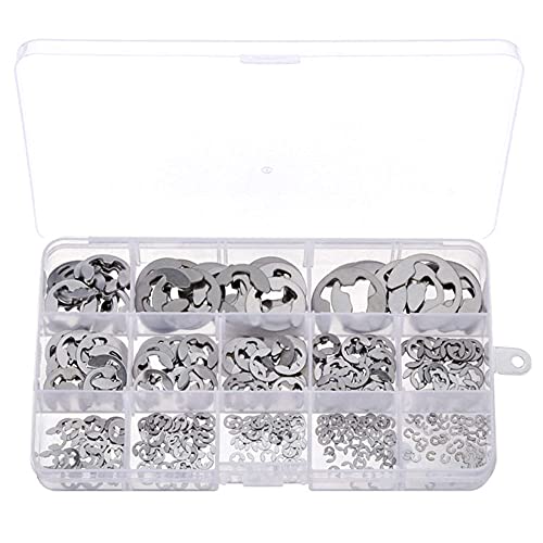 Zasvec Sicherungsringe Sortiment 400 Stück E Clip Sicherungsring Edelstahl Sprengringe Wellen Sicherungsring Edelstahl E Clip Set mit Aufbewahrungsbox Zasvec Sicherungsringe Sortiment 400 Stück E Clip Sicherungsring Edelstahl Sprengringe Wellen Sicherungsring Edelstahl E Clip Set mit Aufbewahrungsbox von Zasvec