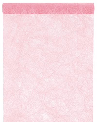 5m Tischläufer Deko Tischband Rosa Vlies Geburtstag Taufe Kommunion Konfirmation Tischdeko von ZauberDeko