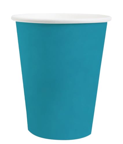 Becher Pappbecher Blau Papier Tischdeko Party 10 Stück von ZauberDeko