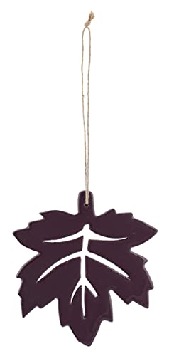 Blätter Herbstblätter Holz Aufhänger Lackiert Beere oder Lila Herbst Deko 13,5cm, Farbe:Lila von ZauberDeko