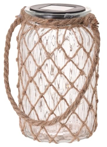 Dekorative Solarleuchte Glas Lampe LED Glaslaterne mit Kordel Gartendeko Dekorative Solarleuchte Glas Lampe LED Glaslaterne mit Kordel Gartendeko von ZauberDeko