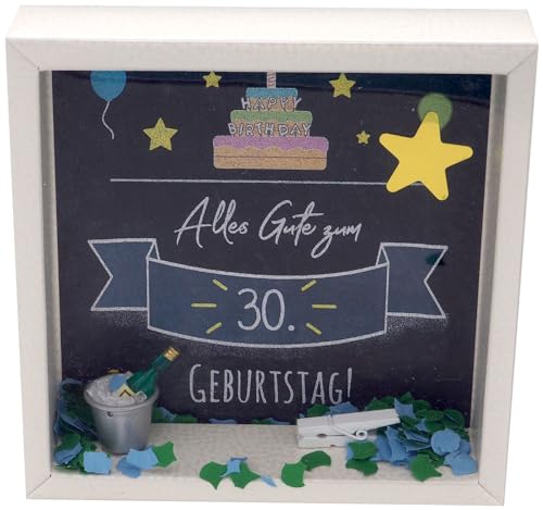ZauberDeko Geldgeschenk Verpackung Geburtstag 18 20 30 40 50 Happy Birthday Geburtstagsgeschenk Party Geschenk, Modell:30 von ZauberDeko