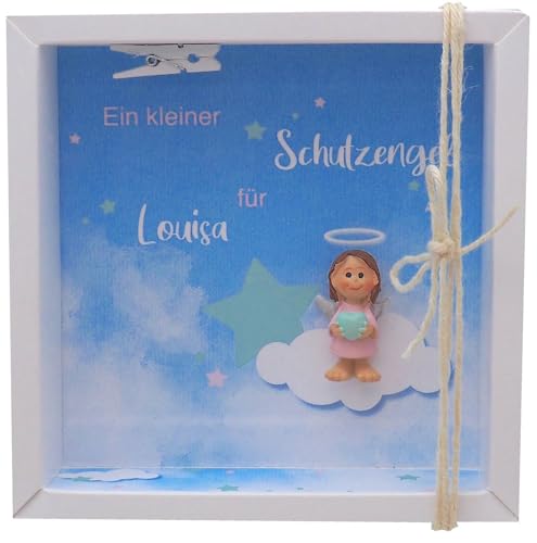 Geldgeschenk Verpackung Schutzengel personalisiert Taufe Genesung Geburtstag Rosa von ZauberDeko
