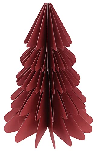 Weihnachtsbaum Papierbaum Mauve Beere Rot Tannenbaum Weihnachtsdeko Deko 30cm Groß, Farbe:Beere von ZauberDeko