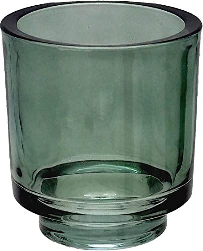 Windlicht Grün Zwei Größen Glas Tischdeko Teelichthalter, Größe:Groß Windlicht Grün Zwei Größen Glas Tischdeko Teelichthalter, Größe:Groß von ZauberDeko