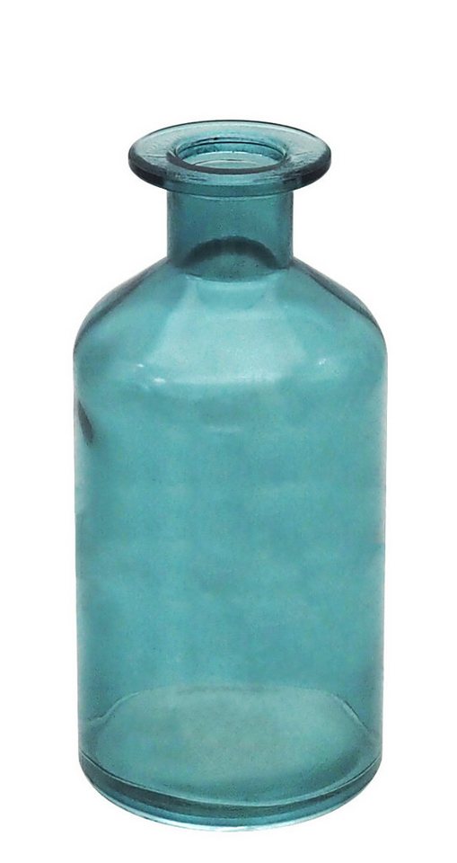 ZauberDeko Dekovase Vase Blau Glasvase Blumenvase Kommunion Konfirmation 7 cm Ø und 15cm H von ZauberDeko