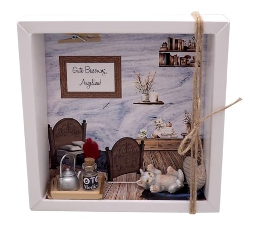 ZauberDeko Geldgeschenk Gute Besserung Hund oder Katze Genesungsgeschenk Personalisiert, Modell:Katze ZauberDeko Geldgeschenk Gute Besserung Hund oder Katze Genesungsgeschenk Personalisiert, Modell:Katze von ZauberDeko