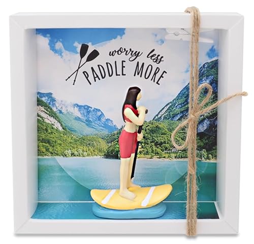 ZauberDeko Geldgeschenk Stand Up Paddler Frau See Paddling Board Gutschein Verpackung Geburtstag von ZauberDeko