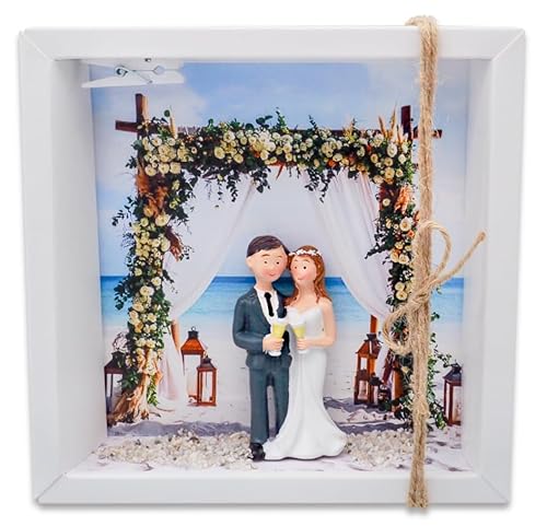 ZauberDeko Geldgeschenk Strandhochzeit Hochzeit Geschenk Strandbogen Reise Flitterwochen - handgefertigte Verpackung von ZauberDeko