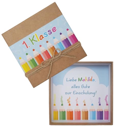 ZauberDeko Geldgeschenk Verpackung Einschulung Personalisiertes Geschenk 1.Klasse Schule Buntstifte ZauberDeko Geldgeschenk Verpackung Einschulung Personalisiertes Geschenk 1.Klasse Schule Buntstifte von ZauberDeko