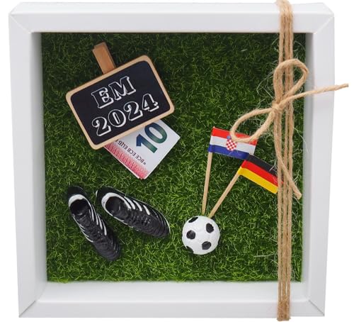 ZauberDeko Geldgeschenk Verpackung Fußball Europameisterschaft Länderspiel Rasen Weltmeisterschaft PERSONALISIERT von ZauberDeko