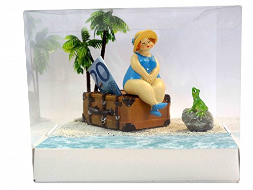 ZauberDeko Geldgeschenk Verpackung Geldverpackung Urlaub Reise Strand Frau Geburtstag Weihnachten von ZauberDeko