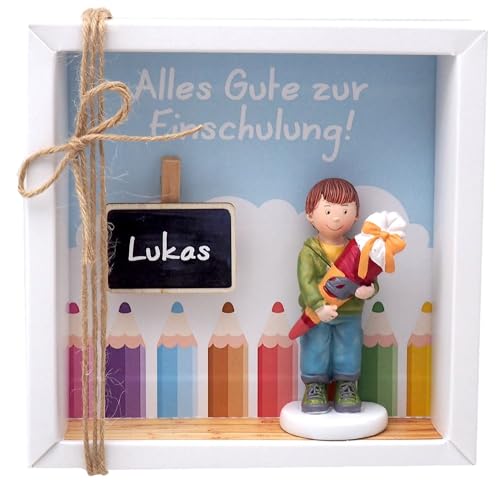 ZauberDeko Geldgeschenk Verpackung Junge Einschulung Schulbeginn personalisiert MIT Namen von ZauberDeko