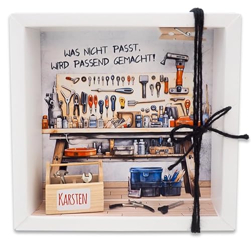 ZauberDeko Geldgeschenk Verpackung Mann Werkstatt Werkzeug Werkbank Gutschein Geschenk personalisiert ZauberDeko Geldgeschenk Verpackung Mann Werkstatt Werkzeug Werkbank Gutschein Geschenk personalisiert von ZauberDeko