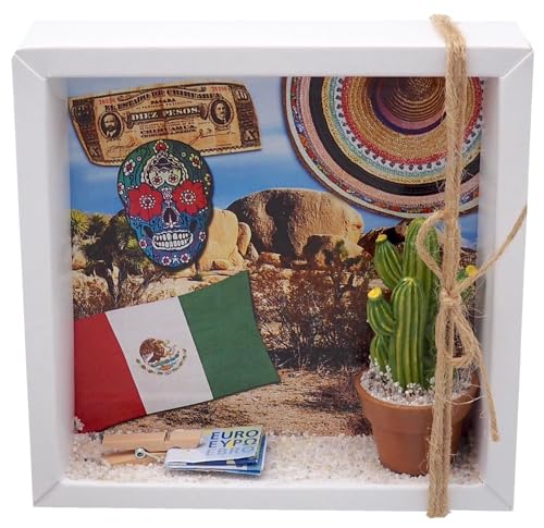 ZauberDeko Geldgeschenk Verpackung Mexiko Urlaub Reise Fernreise Geldverpackung Kaktus von ZauberDeko