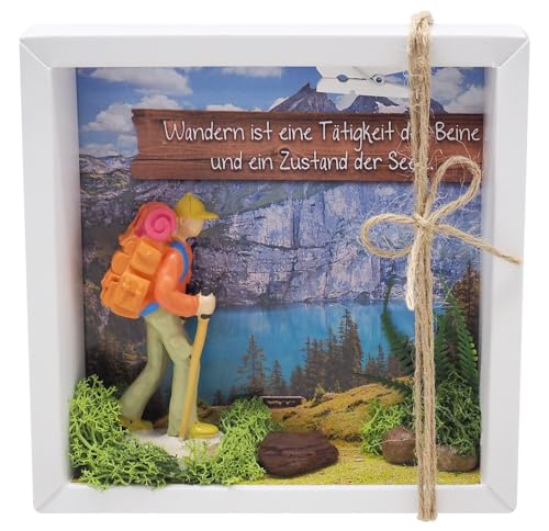 ZauberDeko Geldgeschenk Verpackung Wanderer Wanderurlaub Berge Gutschein Urlaub Reise Geschenk Geburtstag von ZauberDeko